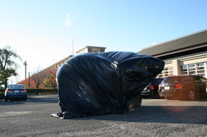 駐車場の巨大ふうせん.JPG