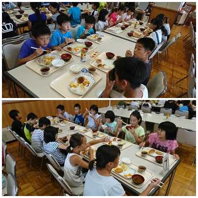 29年度林間学校2日目朝食１.jpg