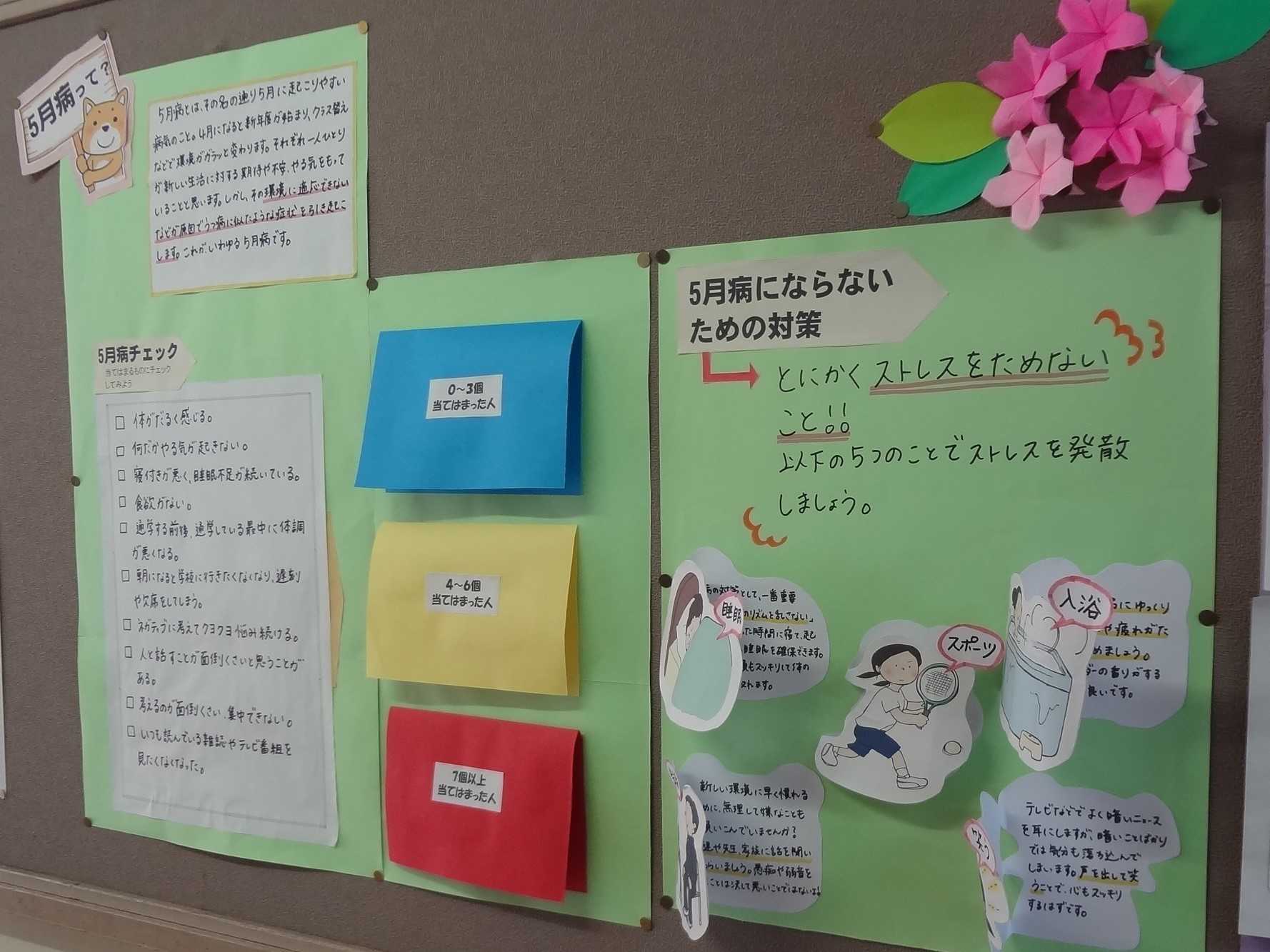 保健の掲示コーナー 保健の掲示コーナー