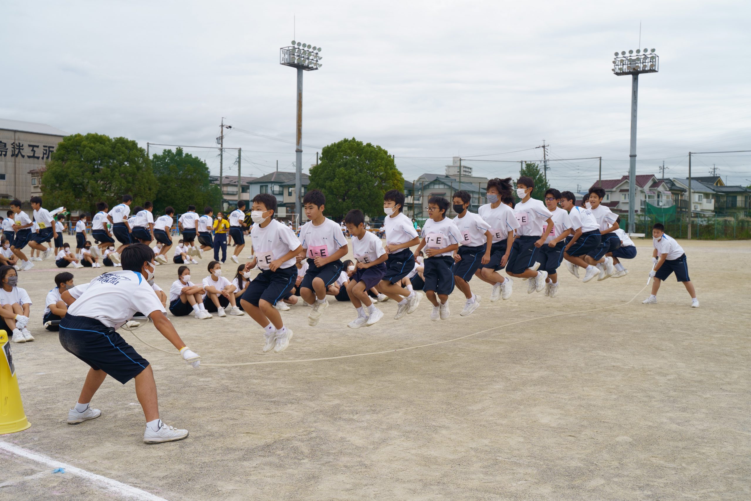 目標に向かってクラスみんなで!(体育祭大縄跳び)
