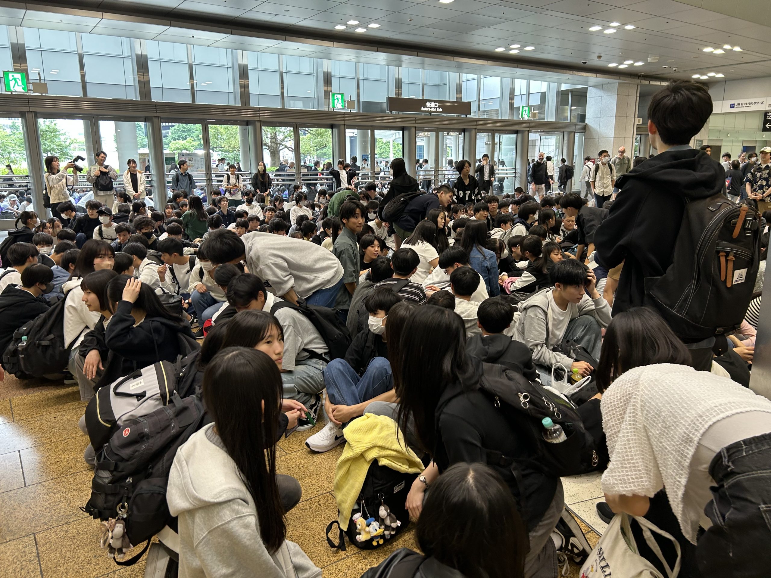 修学旅行 無事全員集合です