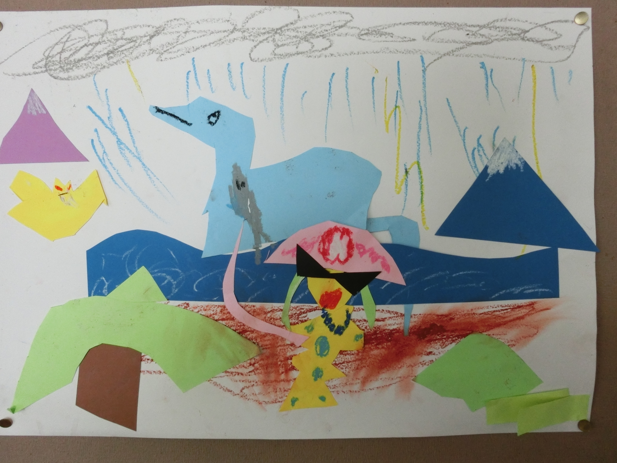 いろいろな かたちの かみから １年