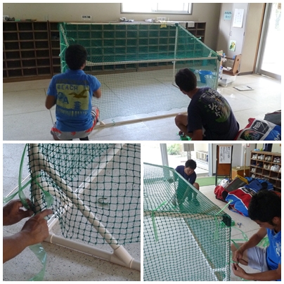 手作り サッカー ゴール